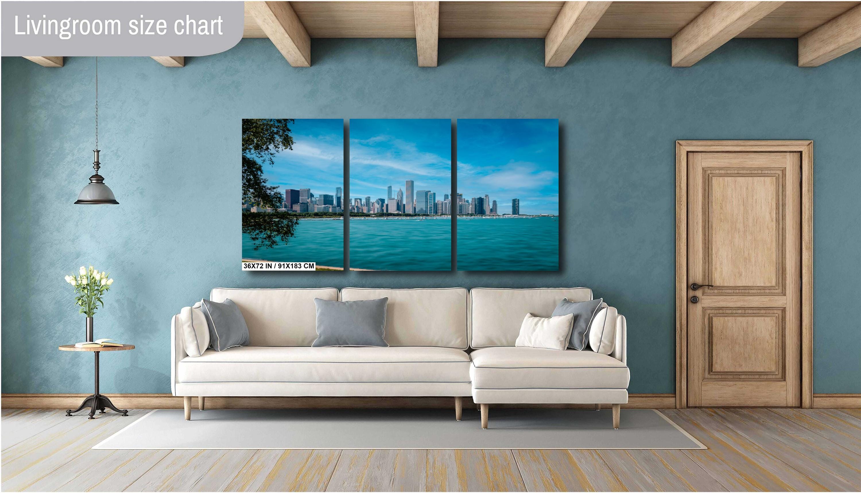 Chicago Skyline: Lake Michigan View, Modern Architecture Photography Wall Art