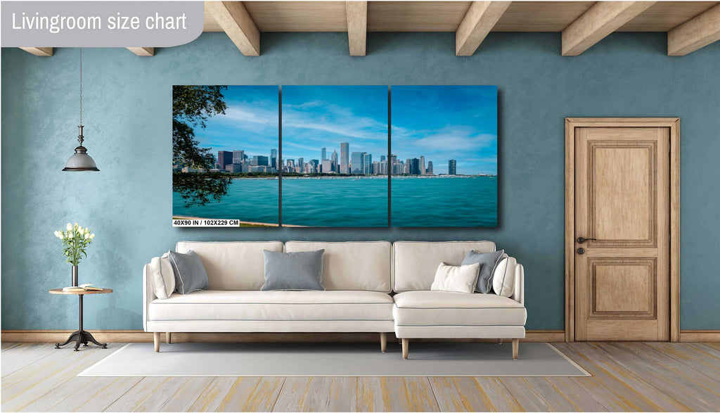 Chicago Skyline: Lake Michigan View, Modern Architecture Photography Wall Art