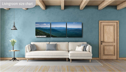 Highland Peaks: The Majestic Blue Ridge Mountains Wall Art Metal Aluminum Print North Carolina Landscape Photography