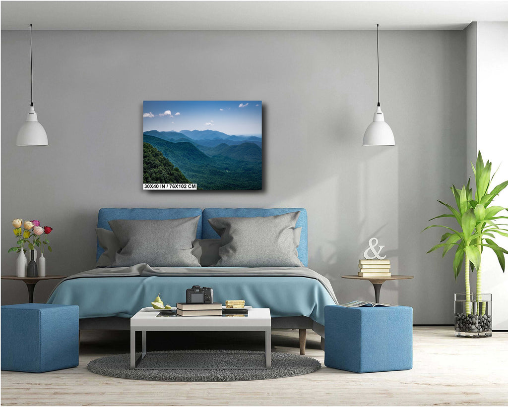 Highland Peaks: The Majestic Blue Ridge Mountains Wall Art Metal Aluminum Print North Carolina Landscape Photography
