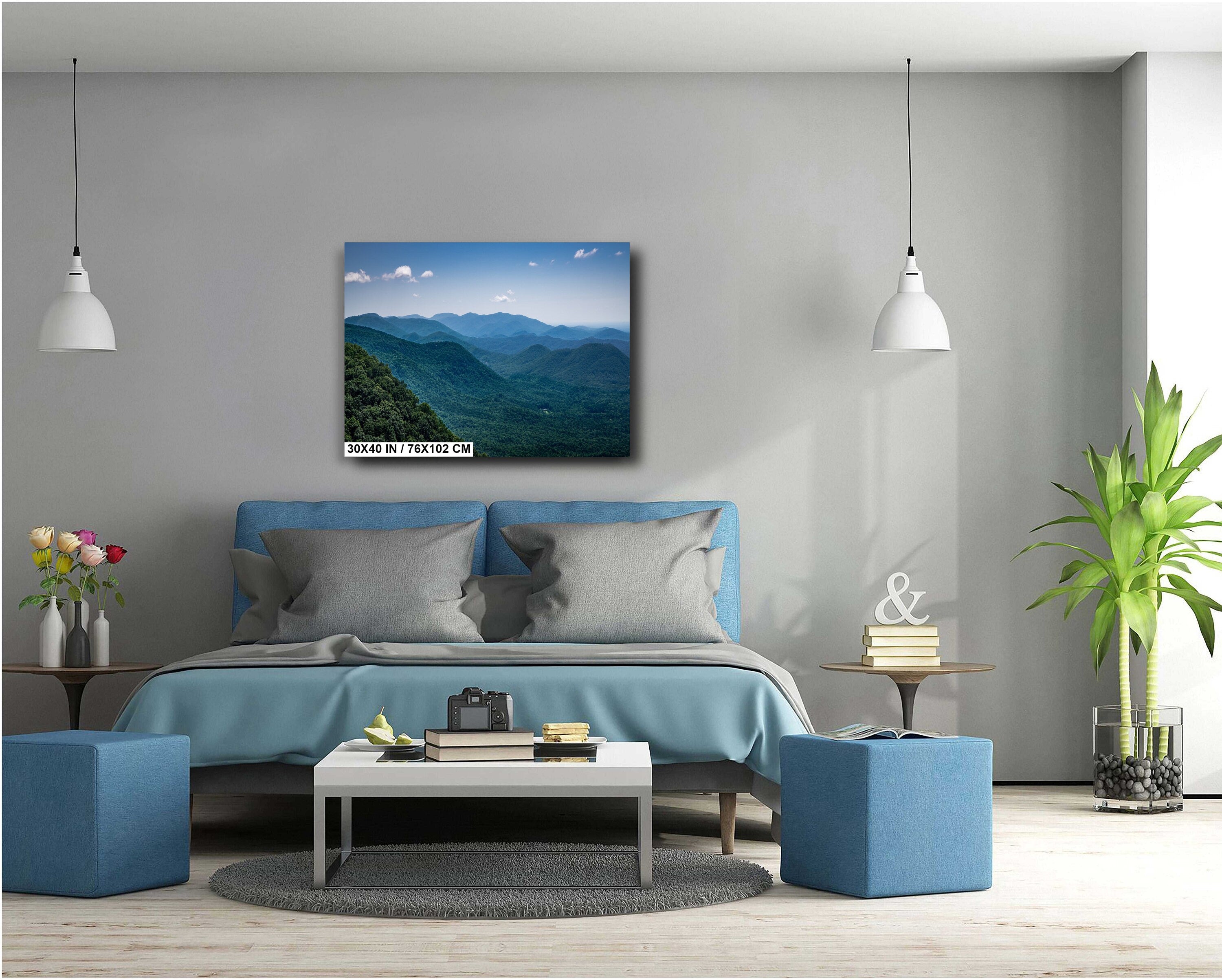 Highland Peaks: The Majestic Blue Ridge Mountains Wall Art Metal Aluminum Print North Carolina Landscape Photography