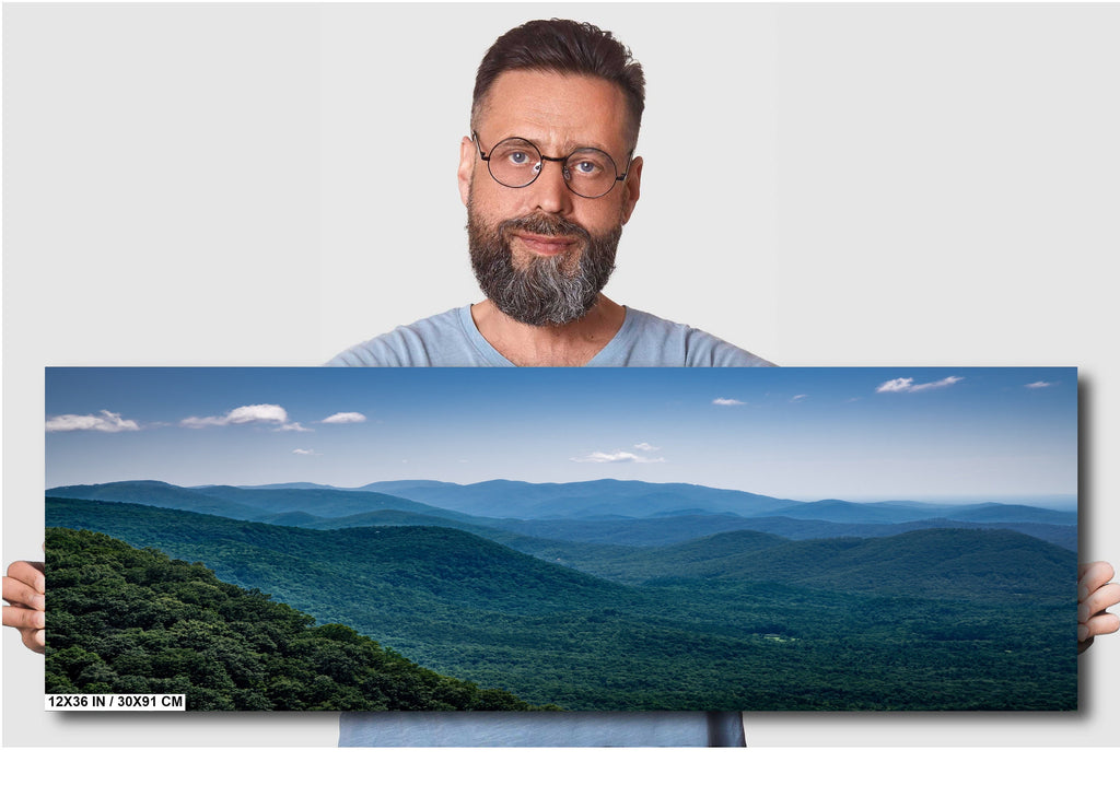 Highland Peaks: The Majestic Blue Ridge Mountains Wall Art Metal Aluminum Print North Carolina Landscape Photography
