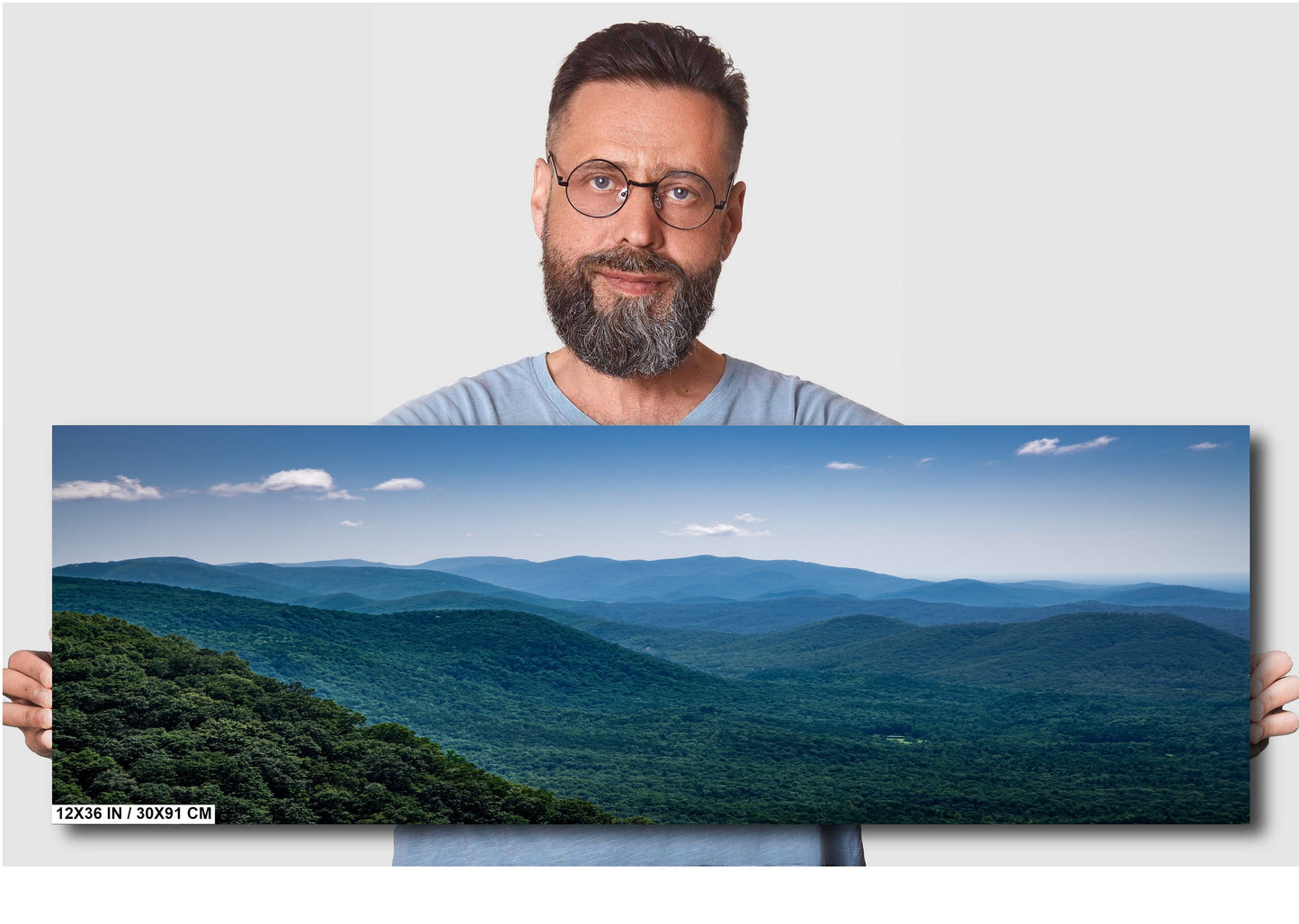 Highland Peaks: The Majestic Blue Ridge Mountains Wall Art Metal Aluminum Print North Carolina Landscape Photography