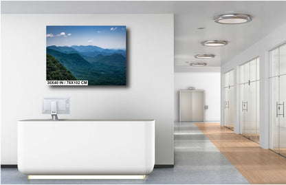 Highland Peaks: The Majestic Blue Ridge Mountains Wall Art Metal Aluminum Print North Carolina Landscape Photography