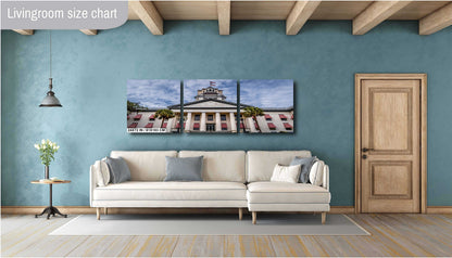 Tallahassee's Beacon: Florida State Capitol in Tallahassee, Florida Wall Art Metal Canvas Print Historic Architecture Home Decor