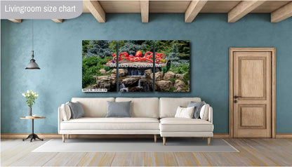 Chicago's Aquatic Gem: Shedd Aquarium Sign in Fountain Print Wall Art Chicago’s Indoor Aquarium Metal/Aluminum/Acrylic/Canvas