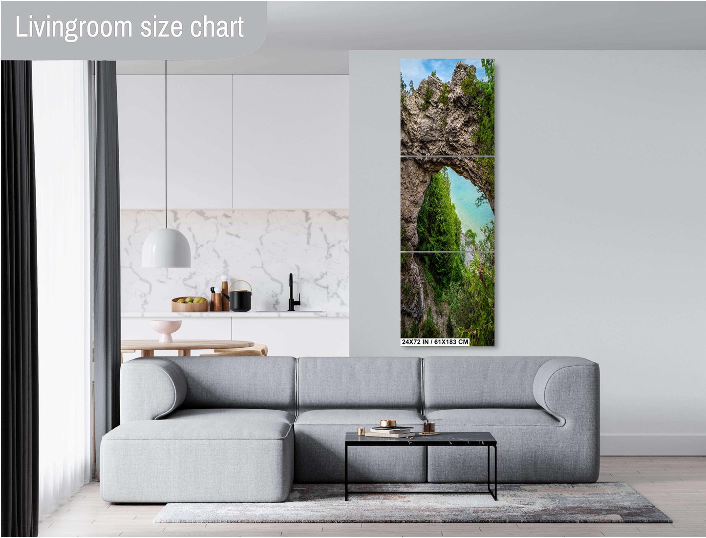 Mackinac's Arch: Mackinac Island's Arch Rock Wall Art Print Famous Geological Formation Michigan Photography Metal/Aluminum/Acrylic/Canvas