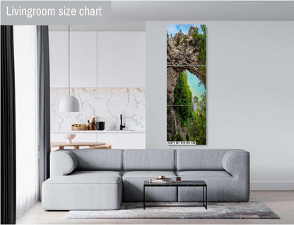 Mackinac's Arch: Mackinac Island's Arch Rock Wall Art Print Famous Geological Formation Michigan Photography Metal/Aluminum/Acrylic/Canvas