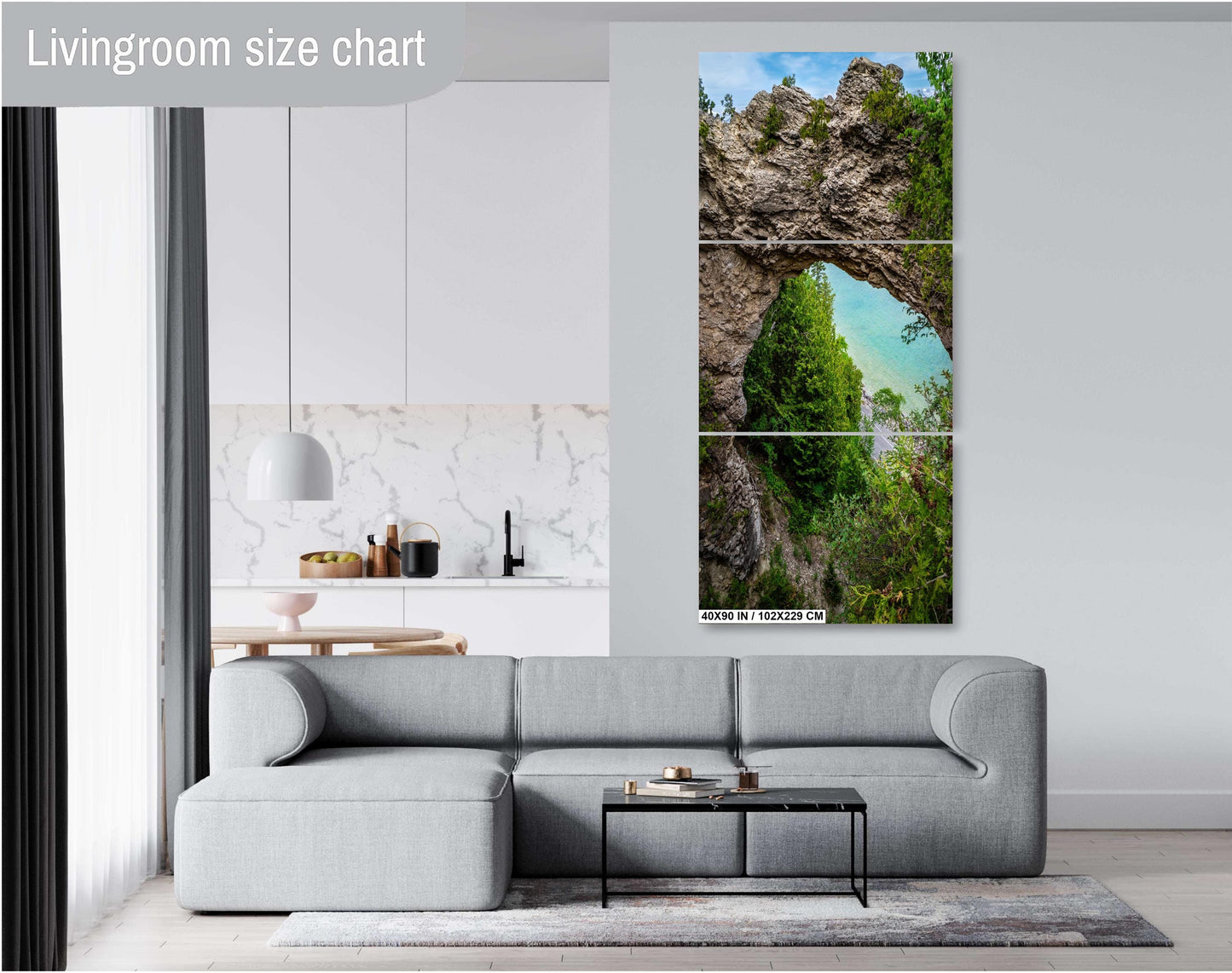 Mackinac's Arch: Mackinac Island's Arch Rock Wall Art Print Famous Geological Formation Michigan Photography Metal/Aluminum/Acrylic/Canvas