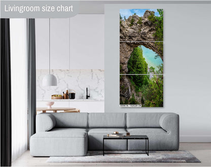 Mackinac's Arch: Mackinac Island's Arch Rock Wall Art Print Famous Geological Formation Michigan Photography Metal/Aluminum/Acrylic/Canvas
