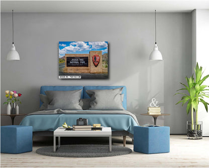 Joshua Tree Entrance Sign - Mojave Desert Wall Art | National Park Photo Print