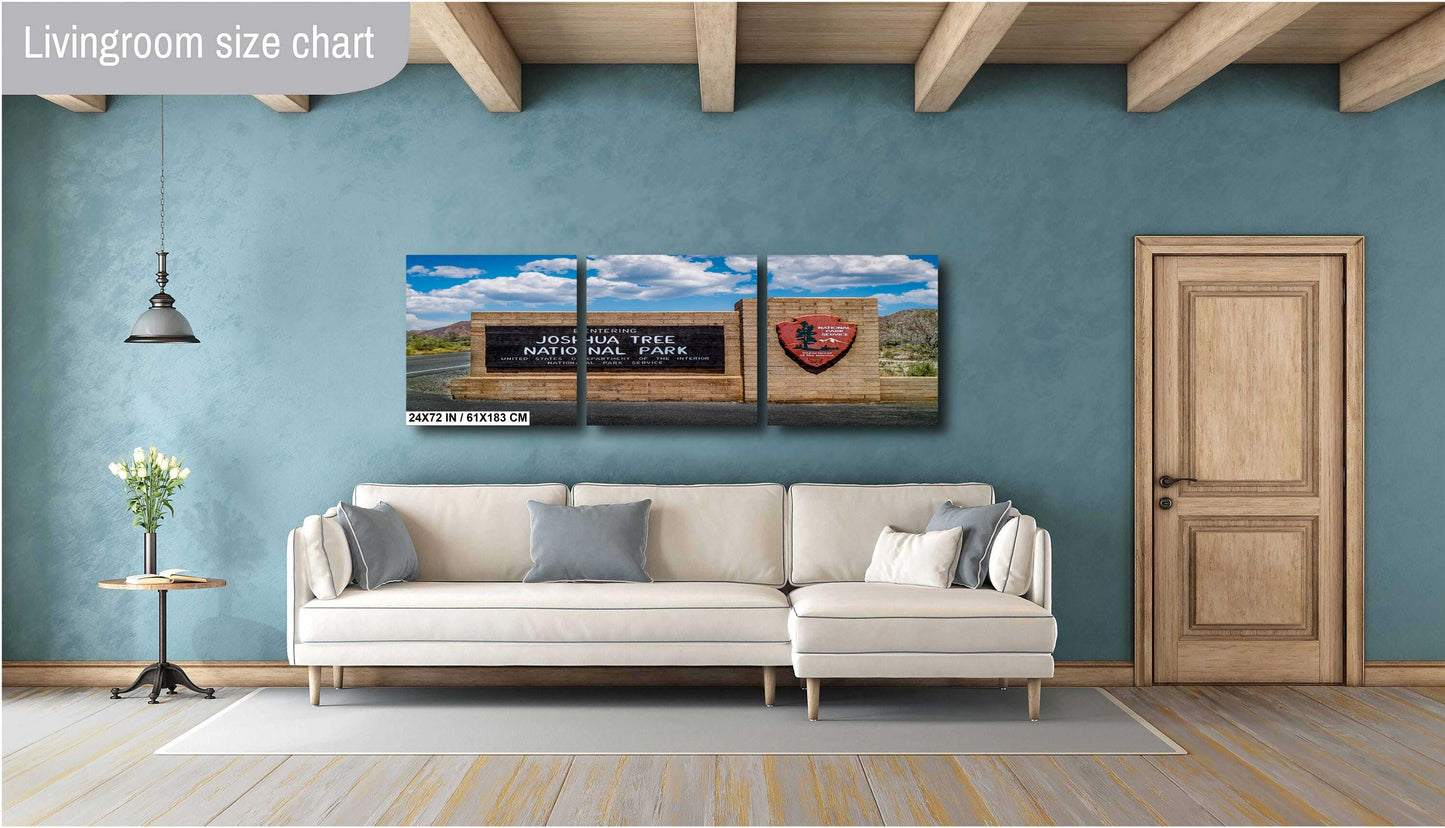 Joshua Tree Entrance Sign - Mojave Desert Wall Art | National Park Photo Print