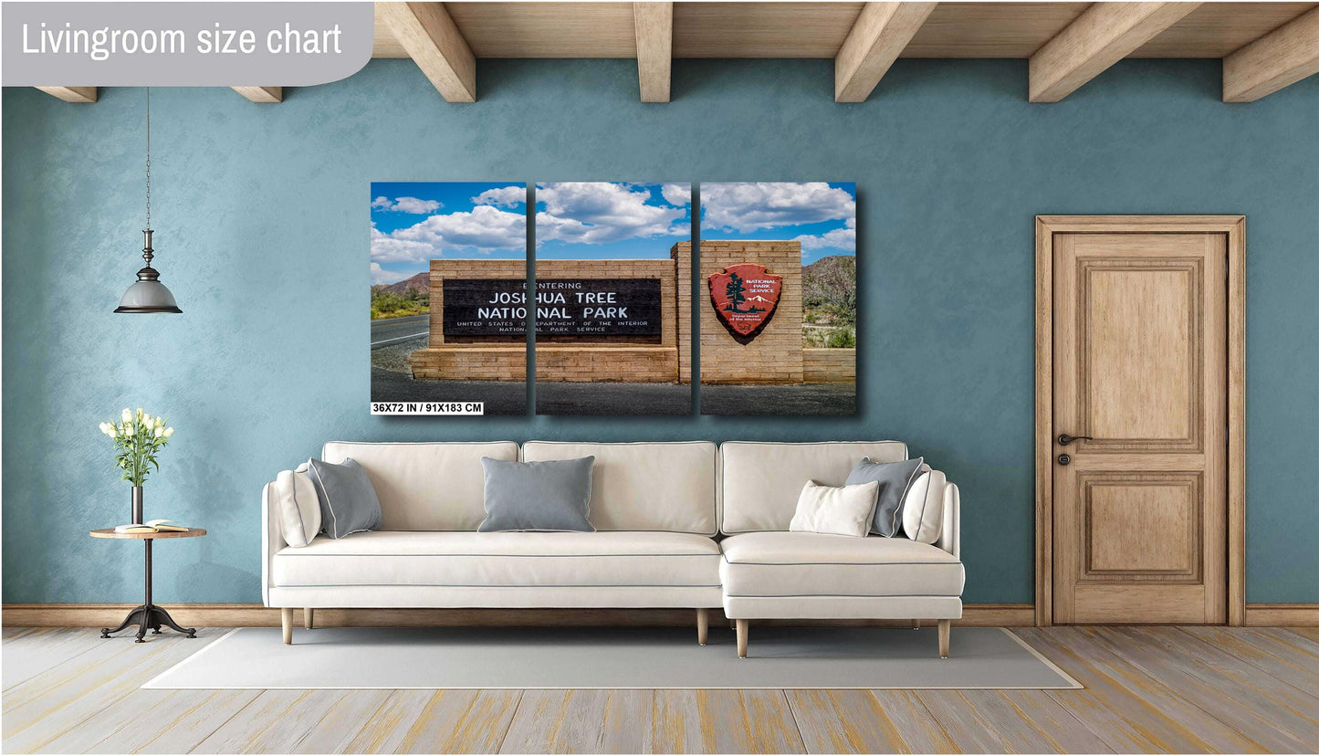 Joshua Tree Entrance Sign - Mojave Desert Wall Art | National Park Photo Print