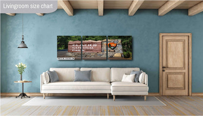 Glacier National Park Sign Photo Print: Montana Landscape Wall Art