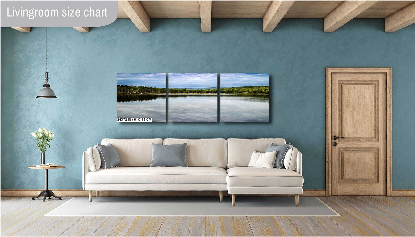 Bowl Lake Acadia Wall Art – Scenic Maine Landscape Print | Ready to Hang Canvas