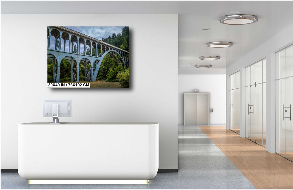 Cape Creek Bridge Print: Oregon Coast Landmark Photography
