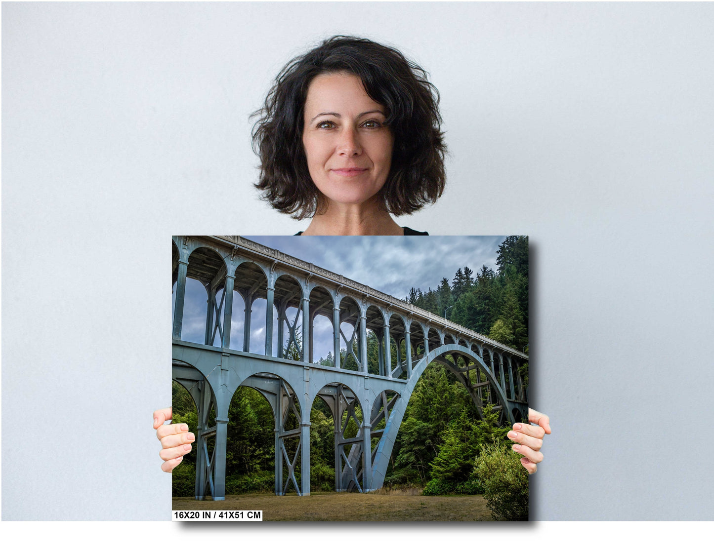 Oregon Coastal Passage: Cape Creek Bridge, Heceta Headland Metal Aluminum Print Oregon Wall Art Photography Home Decor Oregon Iconic Bridge