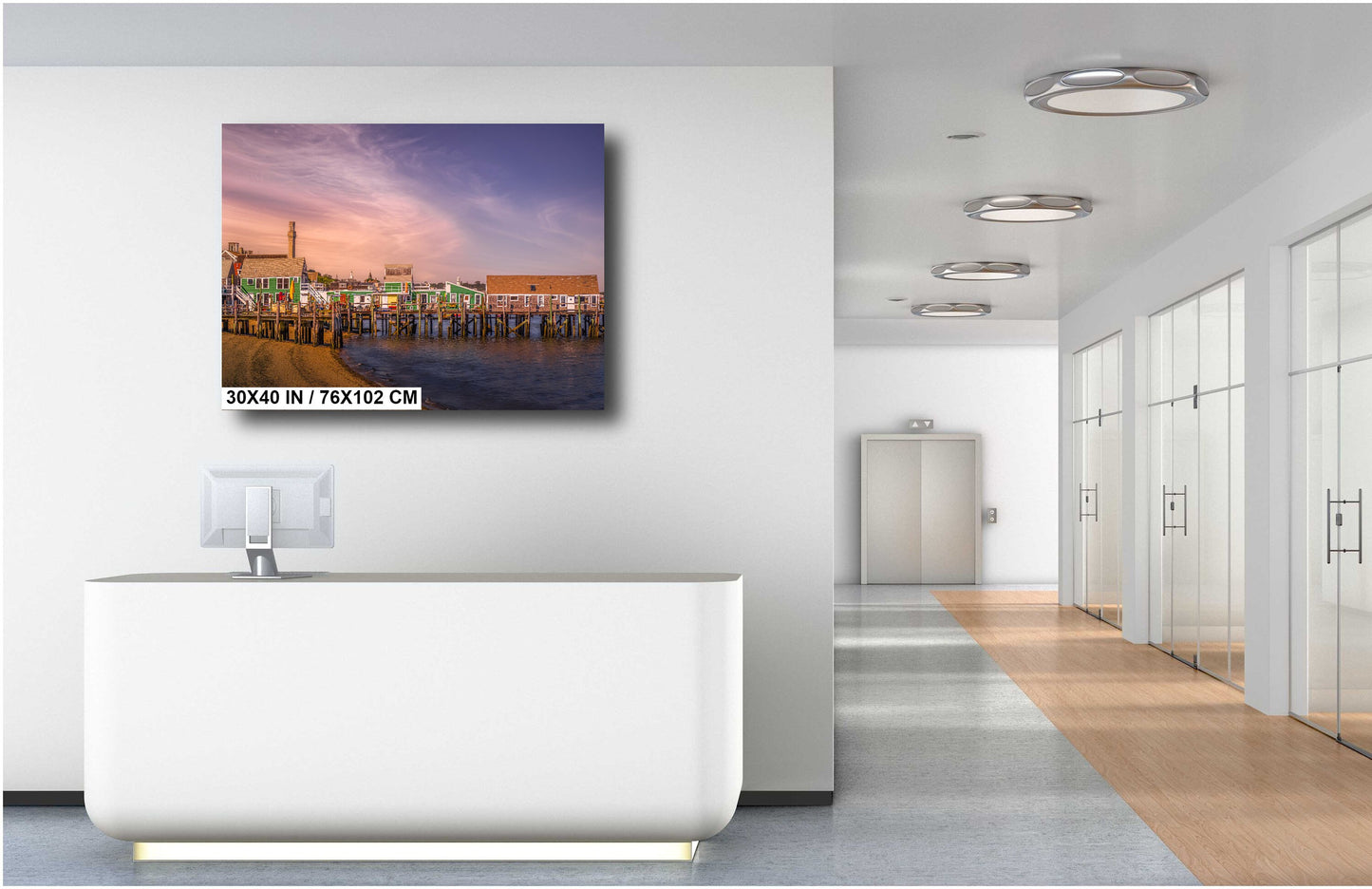 Provincetown Cape Cod Wall Art - Vibrant Coastal Landscape Decor | Captain Jack Wharf Print