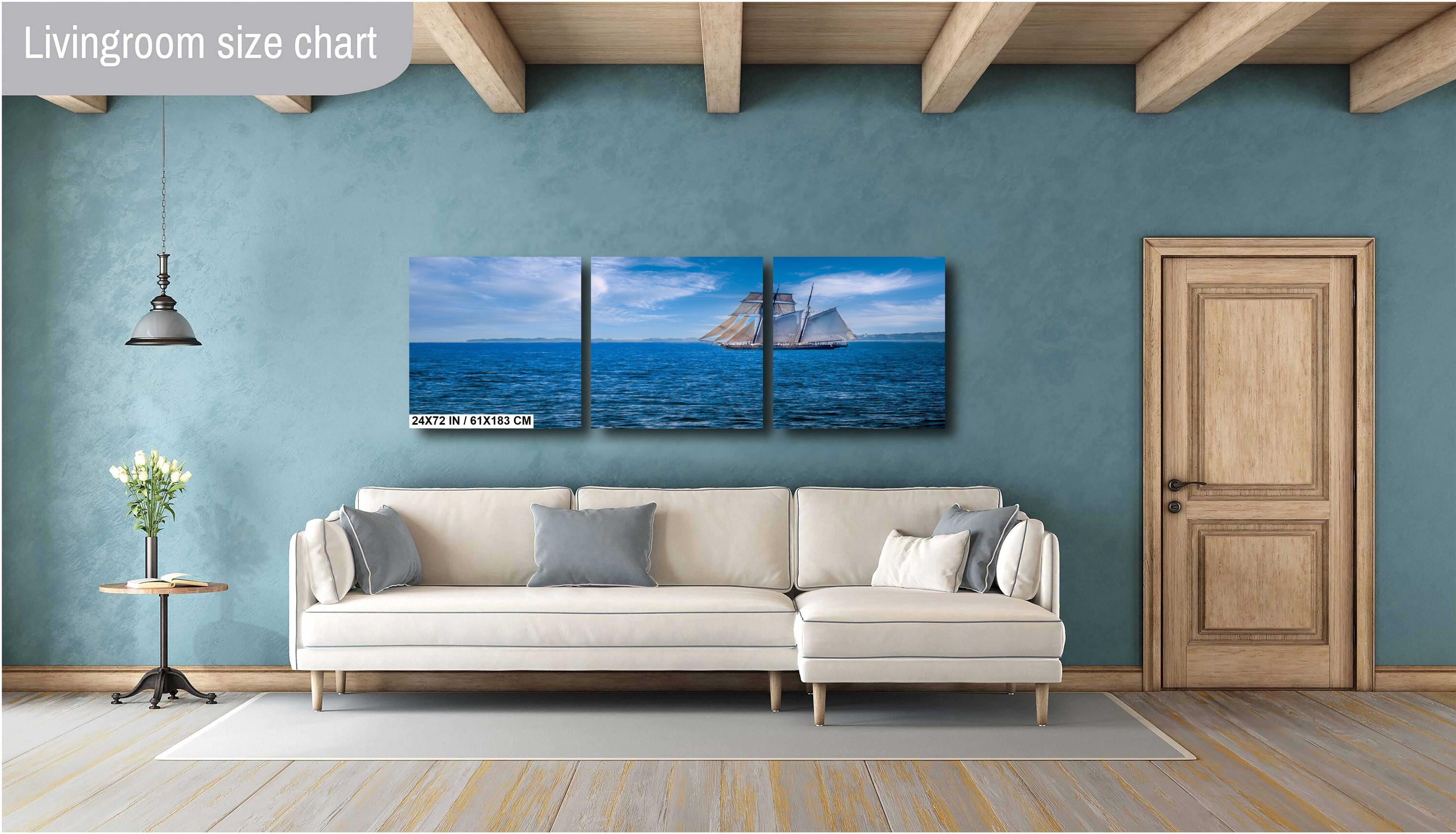 Cape Cod Sailboat Seascape: Martha's Vineyard Print Wall Art