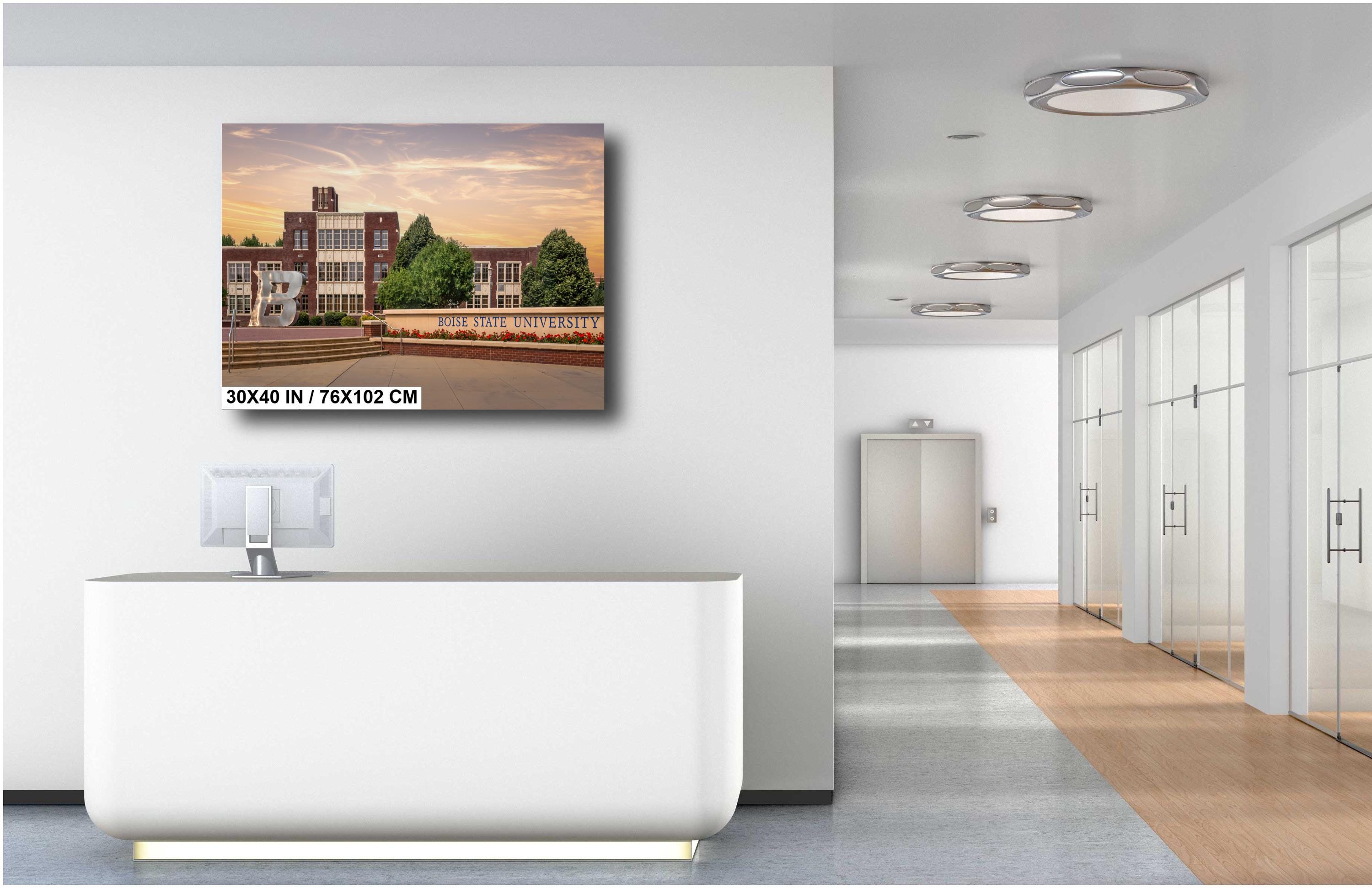 Boise State University Print: Idaho Landmark Wall Art