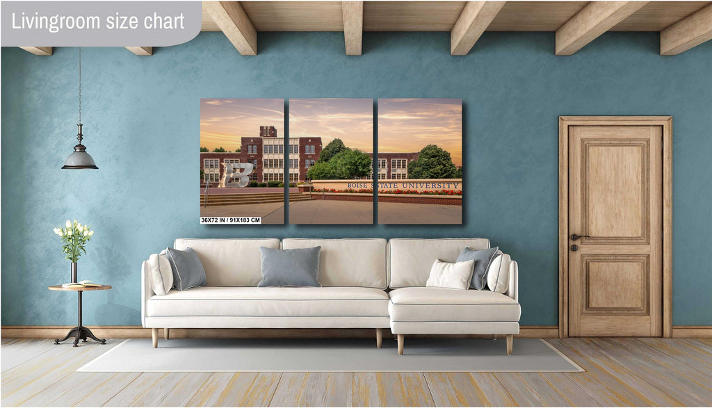 Boise State University Print: Idaho Landmark Wall Art