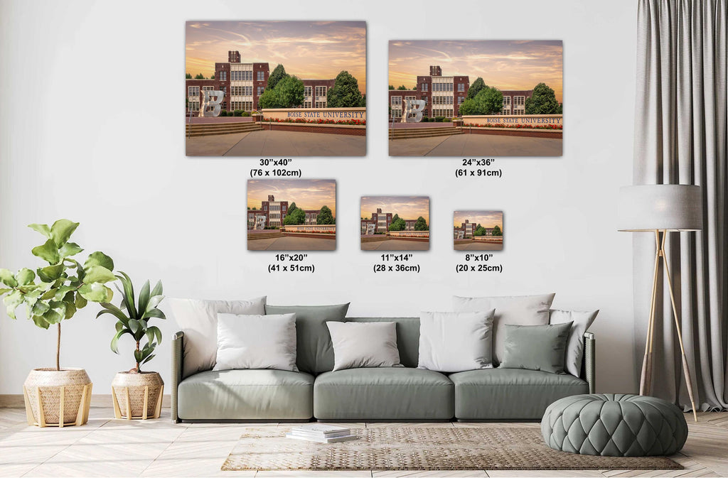 Boise State University Print: Idaho Landmark Wall Art