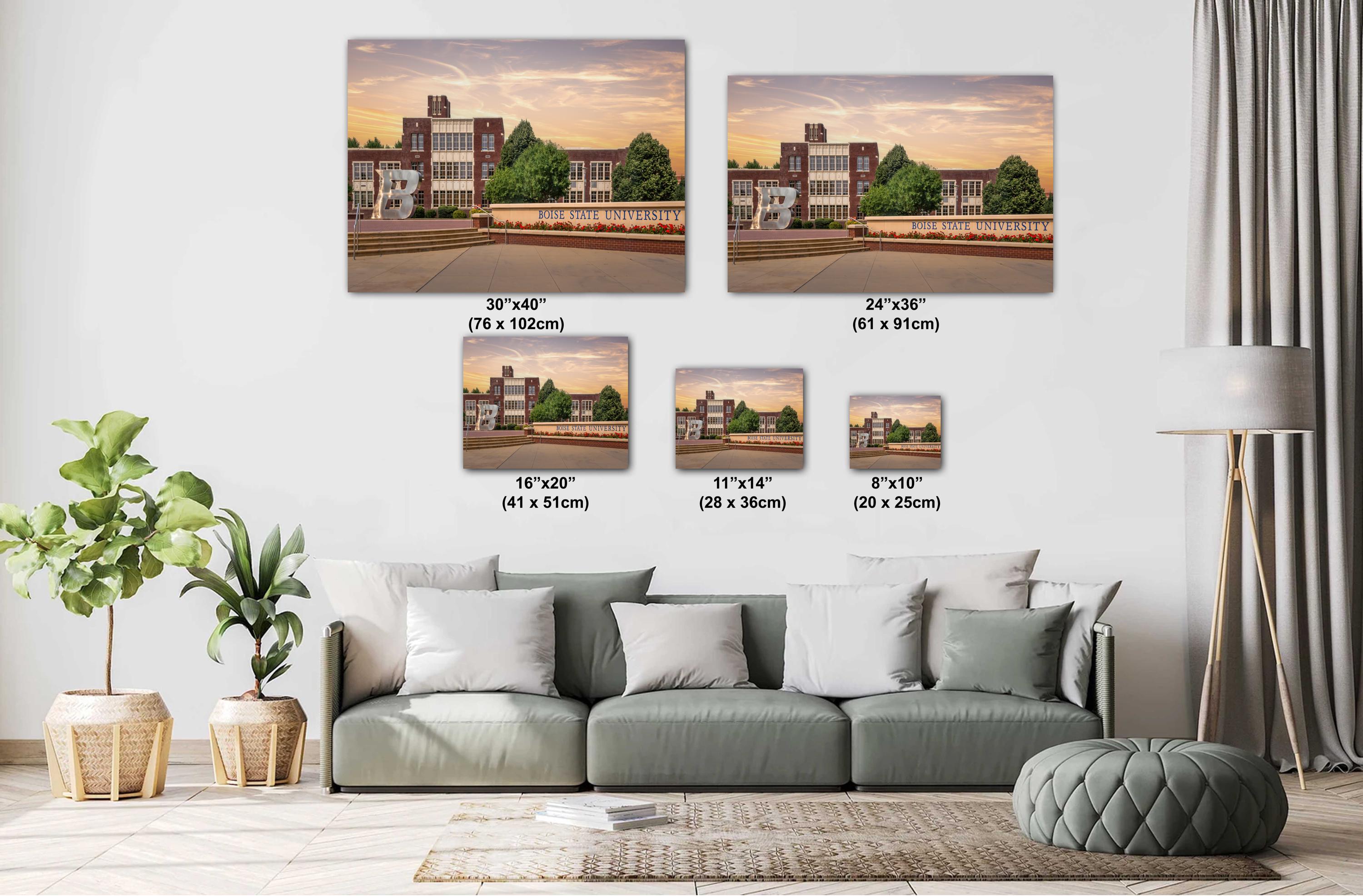 Boise State University Print: Idaho Landmark Wall Art