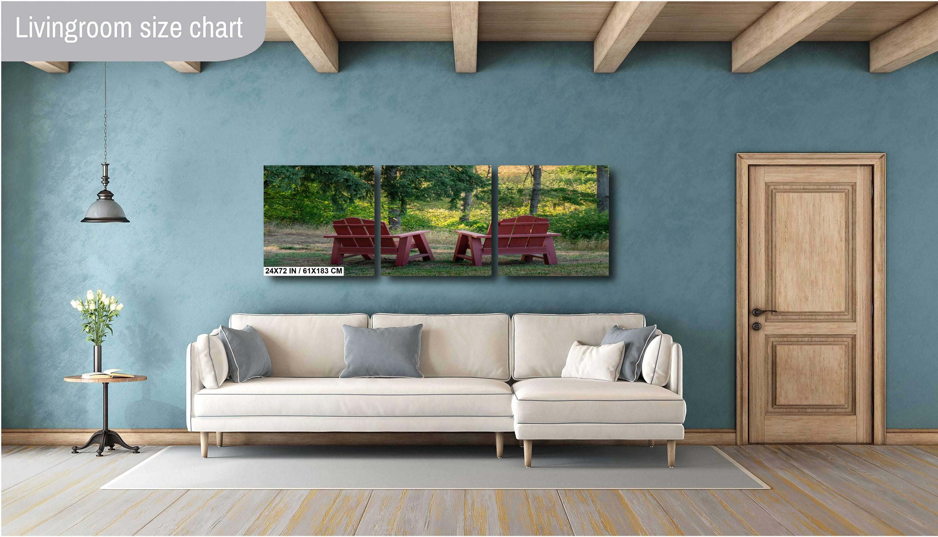 Adirondack Chairs Print: Portland Forest Greenery Wall Art