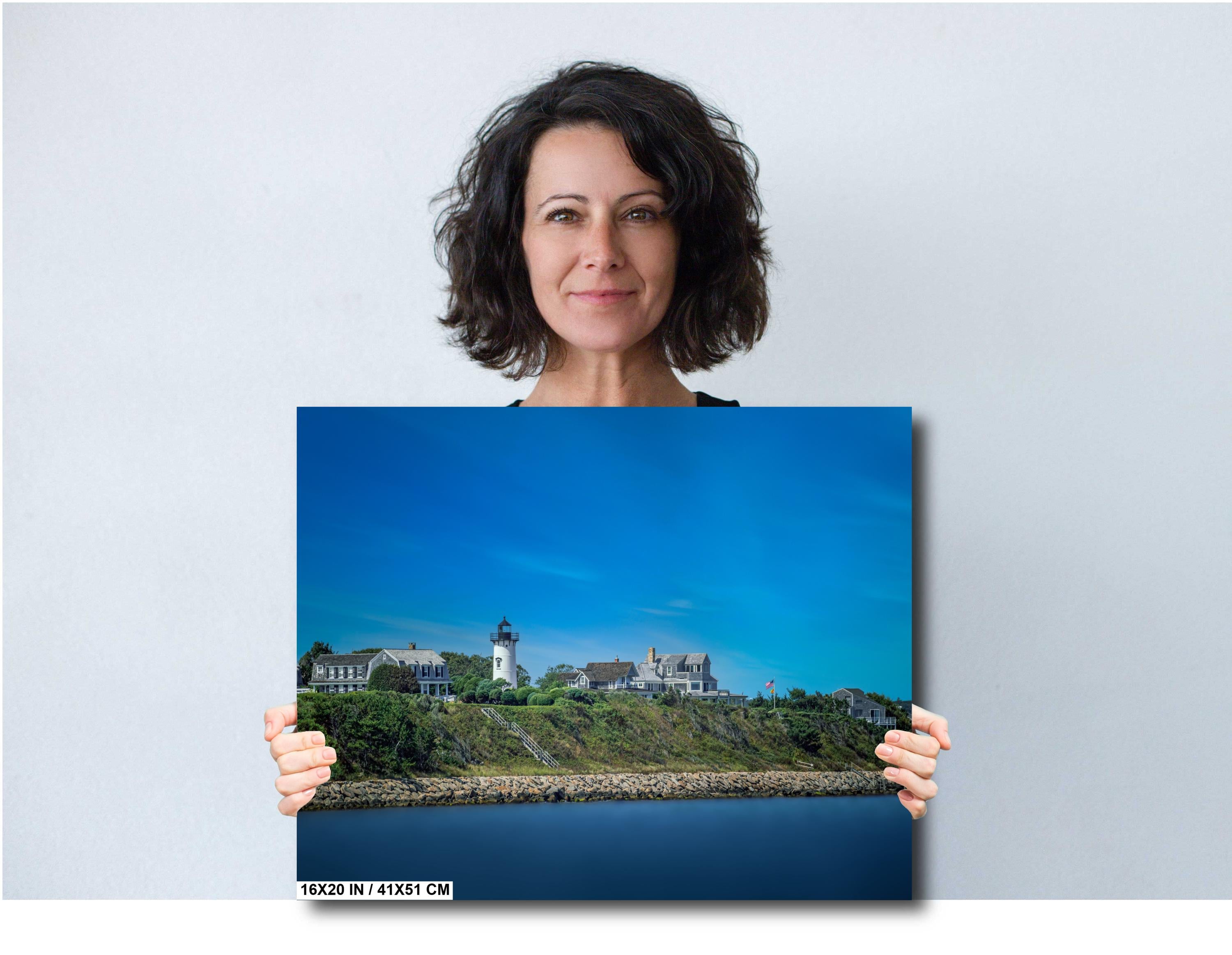 Cape Cod Lighthouse Print - Nautical Wall Art | Highland Light Artwork Coastal Decor