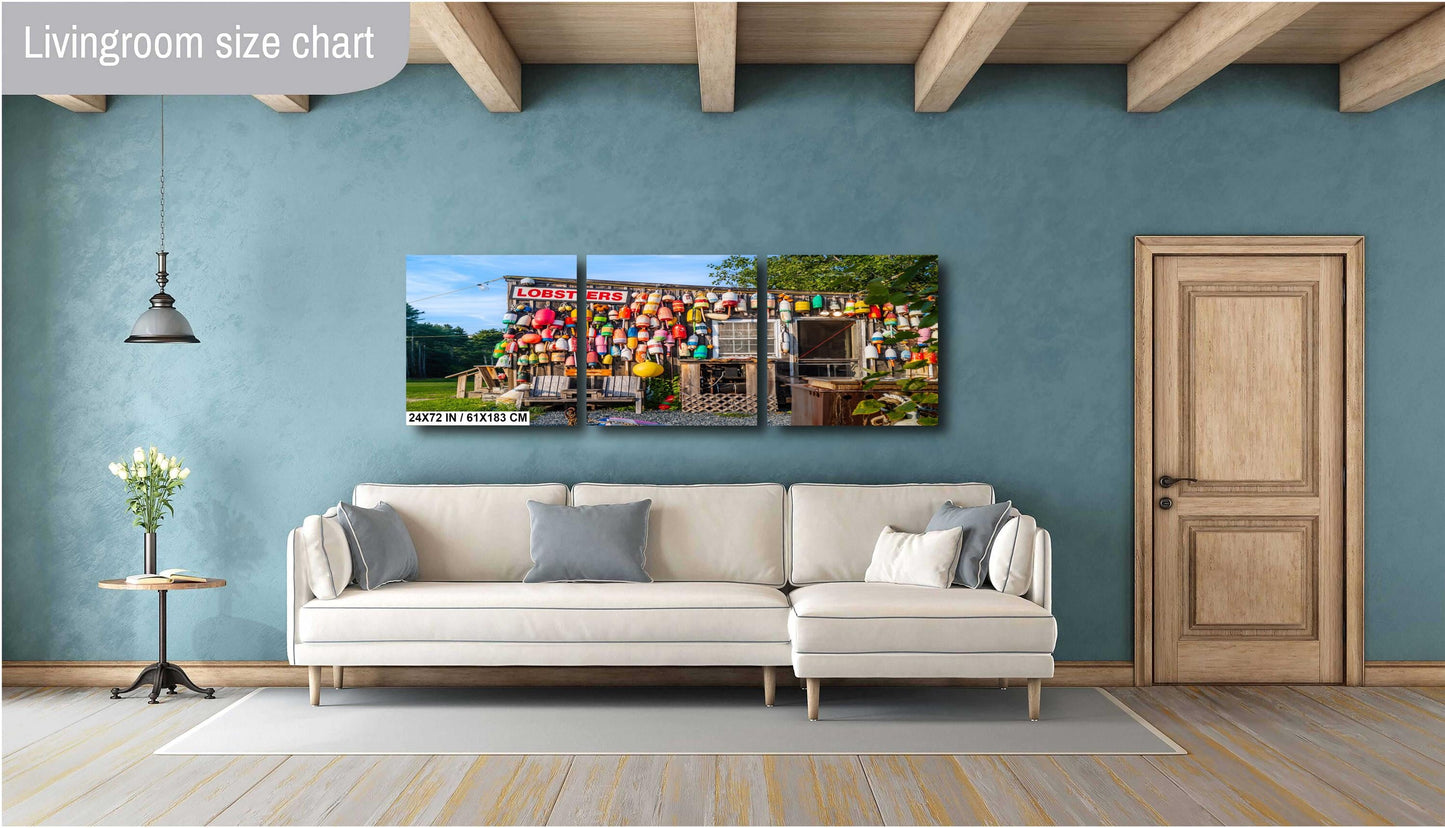 Happy Clam Shack Wall Art - Bar Harbor Coastal Photo Print | Vibrant Nautical Decor