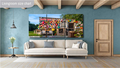 Happy Clam Shack Wall Art - Bar Harbor Coastal Photo Print | Vibrant Nautical Decor