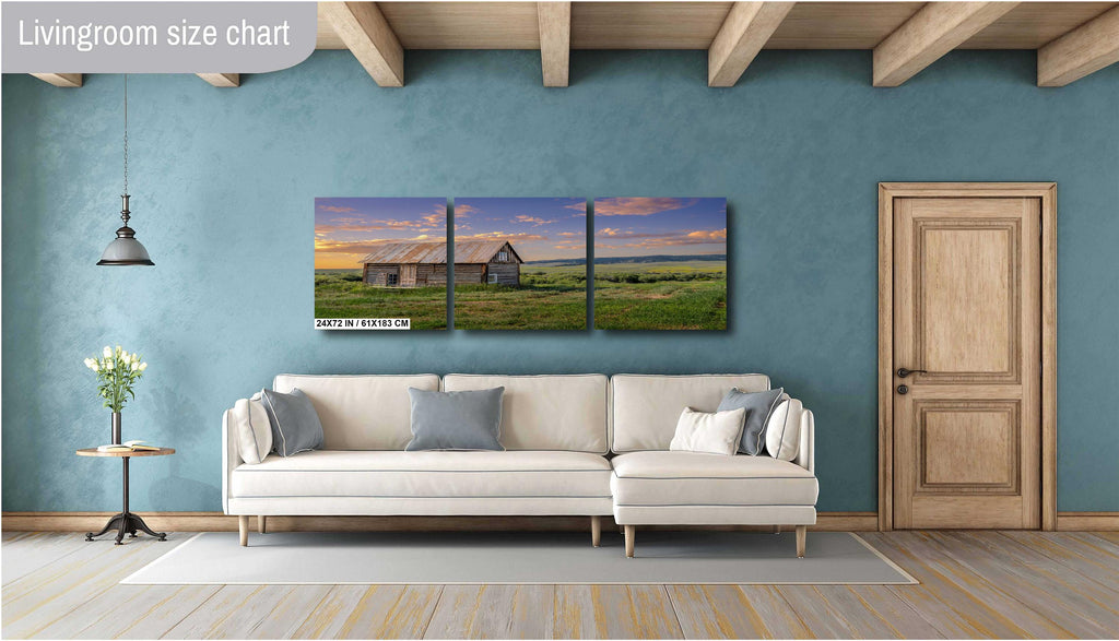 Montana Homestead Print: Rustic Wooden House, White Sulphur Springs Wall Art