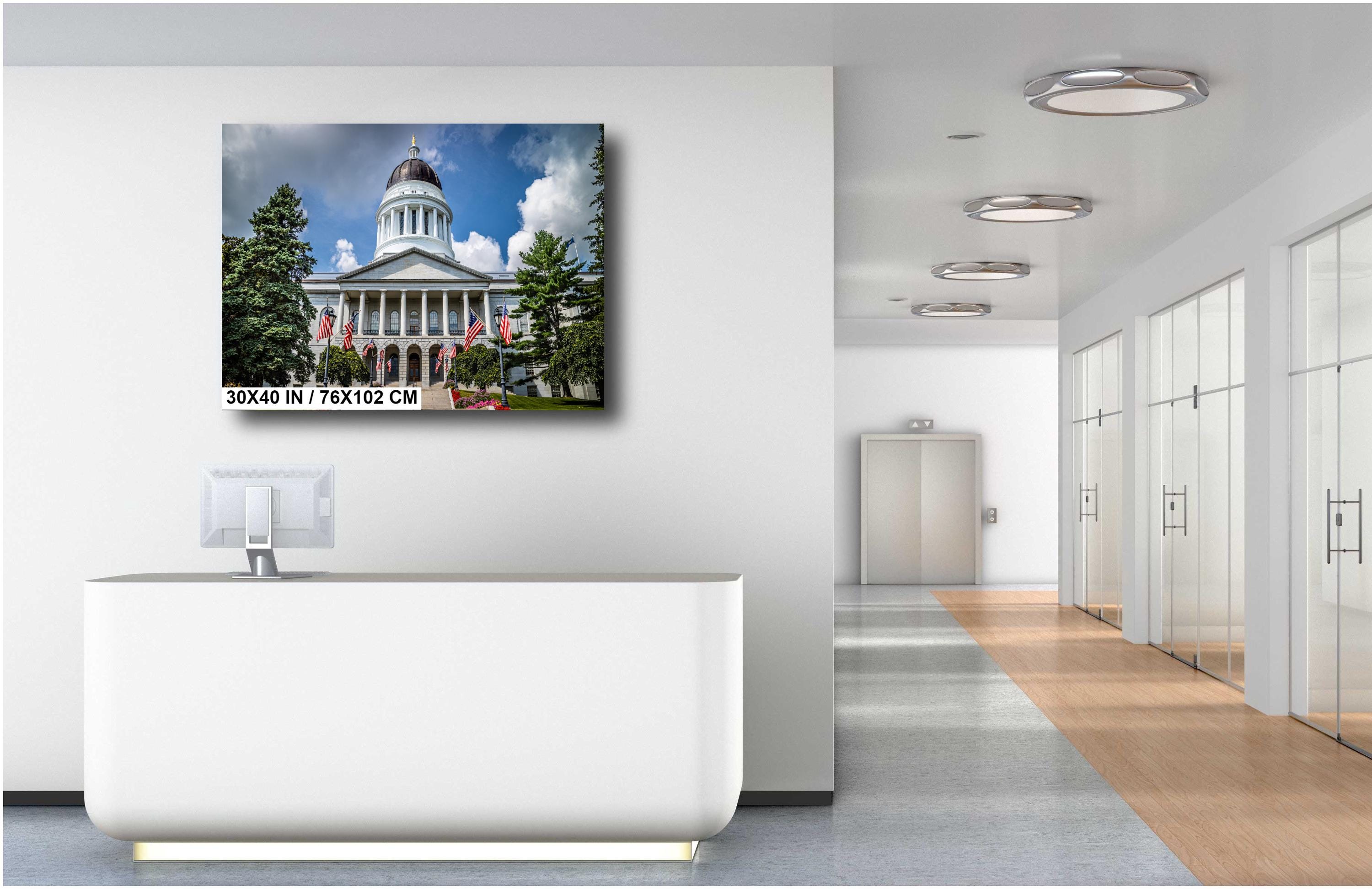 Maine State House Print: Augusta Capitol Building Fine Art Photography