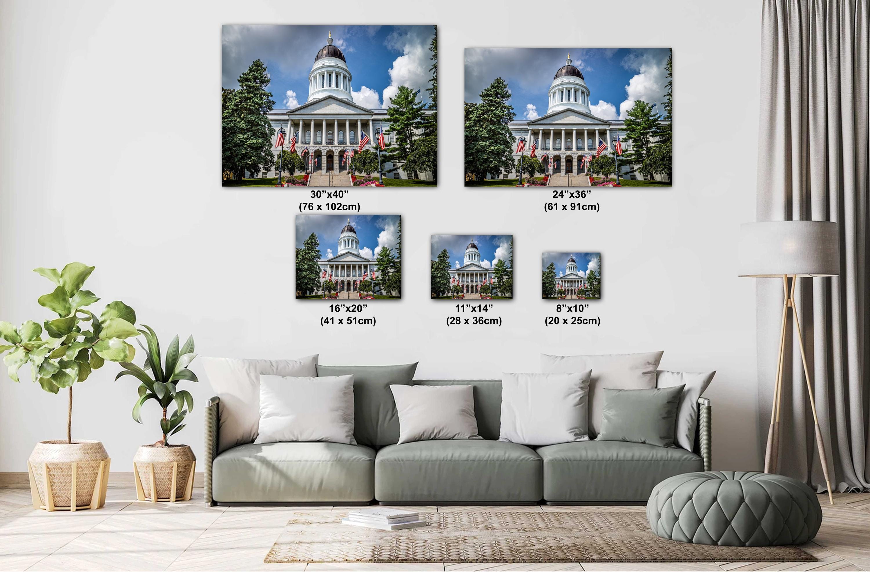 Maine State House Print: Augusta Capitol Building Fine Art Photography