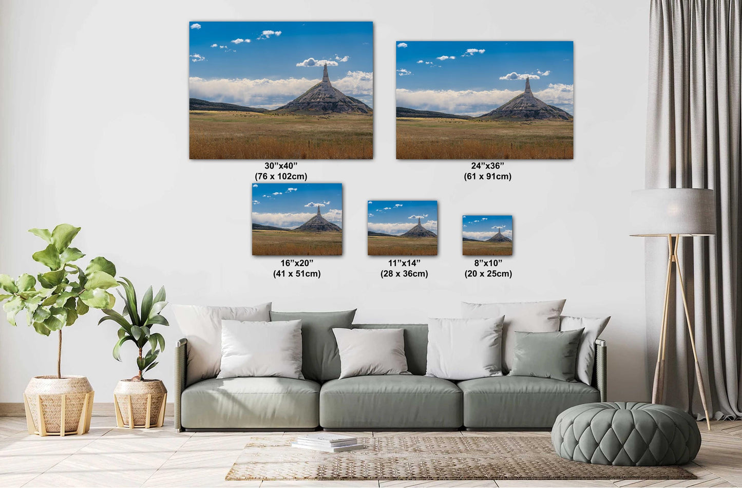 Chimney Rock Nebraska: National Monument Photography Wall Art