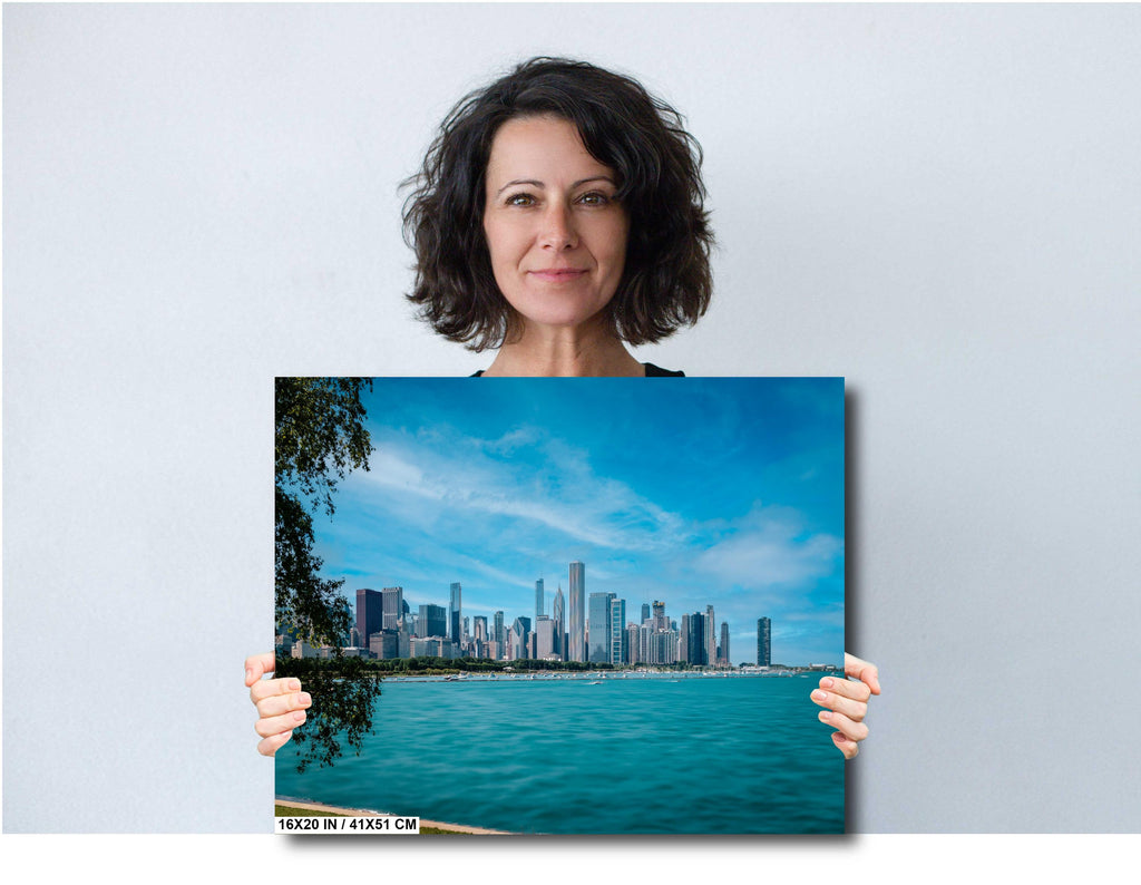 Chicago Skyline: Lake Michigan View, Modern Architecture Photography Wall Art