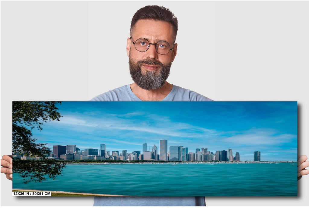 Chicago Skyline: Lake Michigan View, Modern Architecture Photography Wall Art