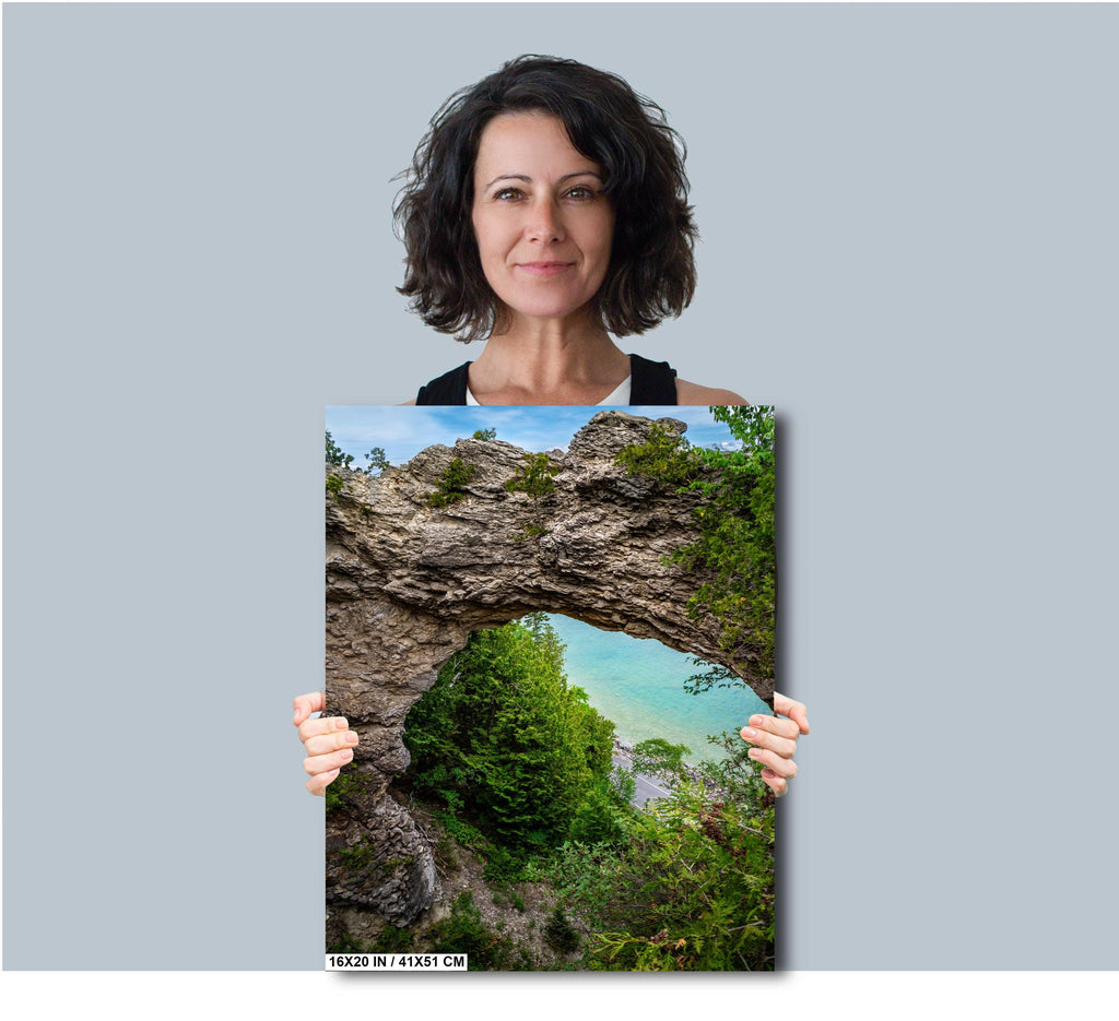 Mackinac Island Arch Rock Print: Michigan Geological Formation Wall Art