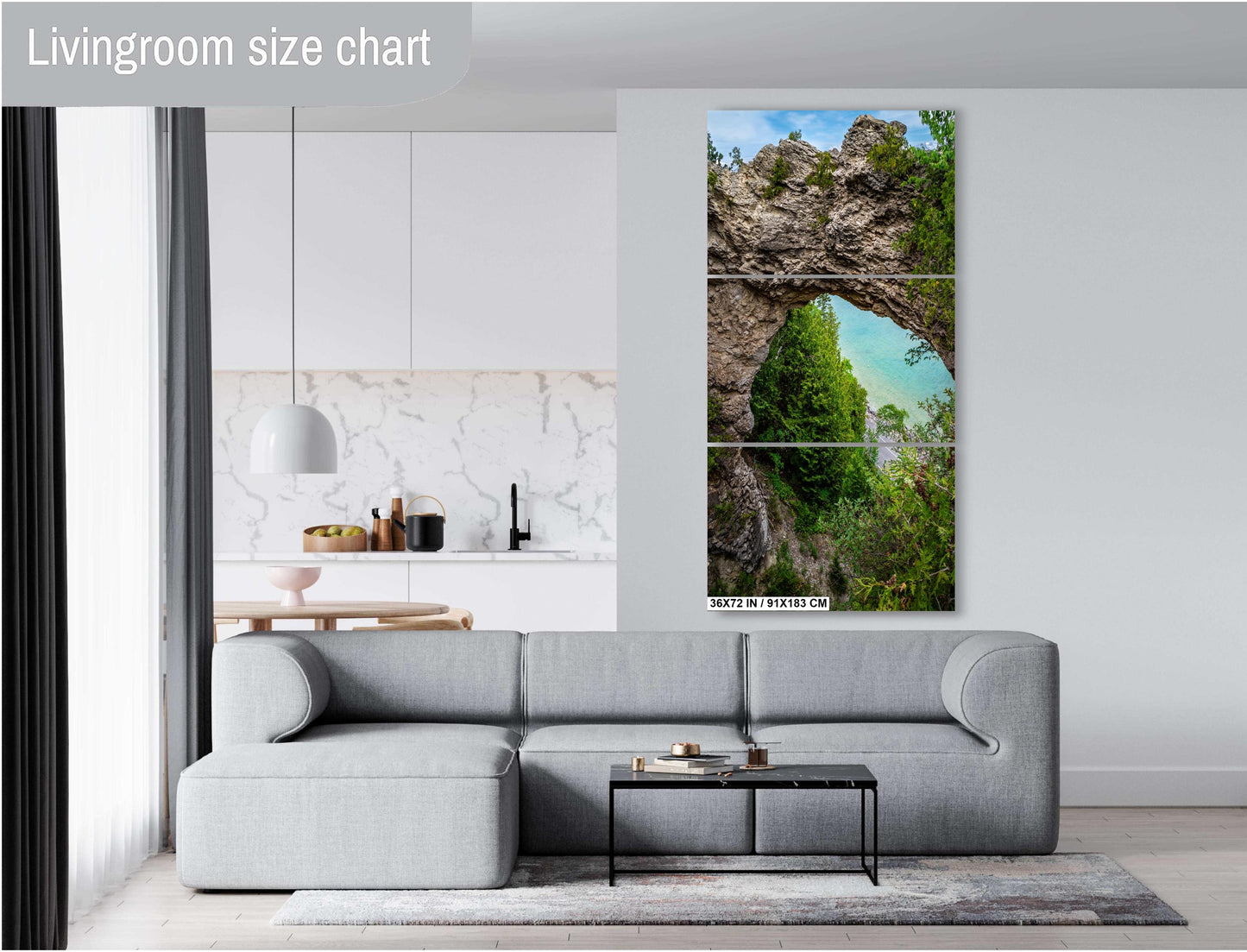Mackinac's Arch: Mackinac Island's Arch Rock Wall Art Print Famous Geological Formation Michigan Photography Metal/Aluminum/Acrylic/Canvas