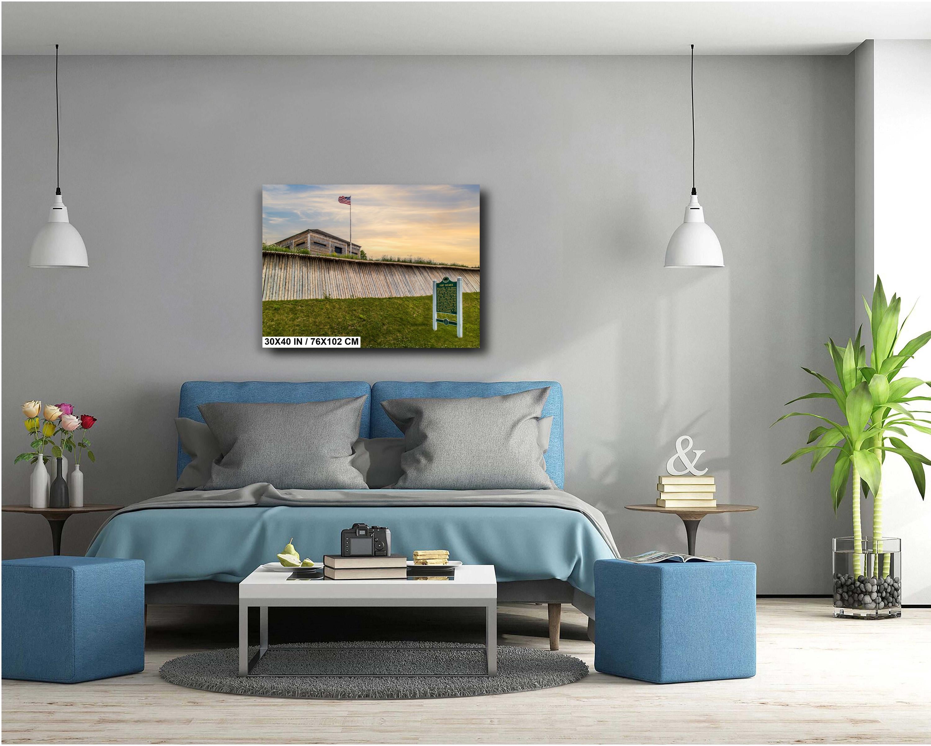 Fort Holmes Sign: Mackinac Island Historical Photography Wall Art
