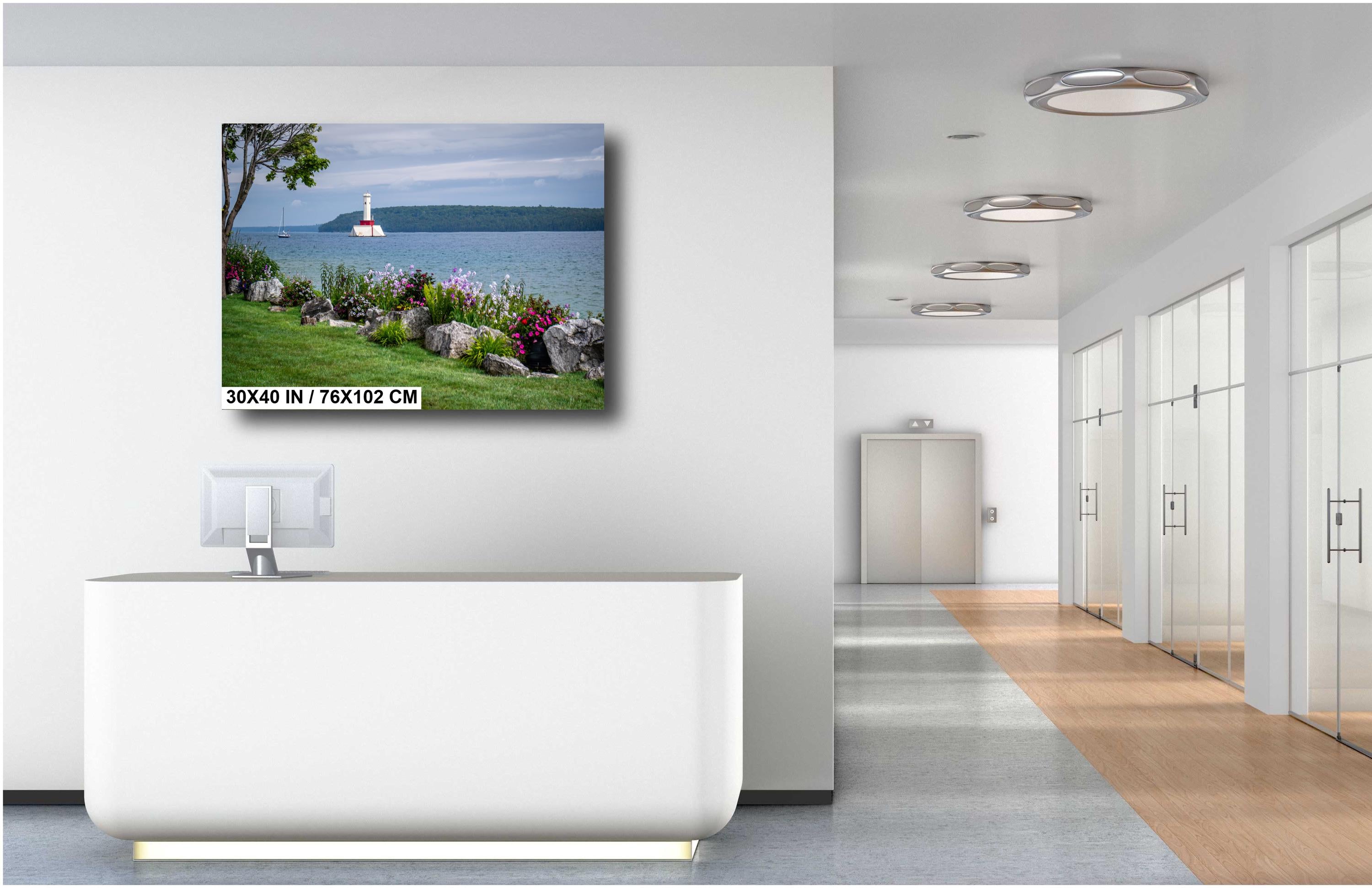 Mackinac Island: Round Light, Michigan Nautical Photography Wall Art
