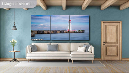 Wawatam Lighthouse Print - St Ignace Michigan Nautical Wall Decor | Modern Art