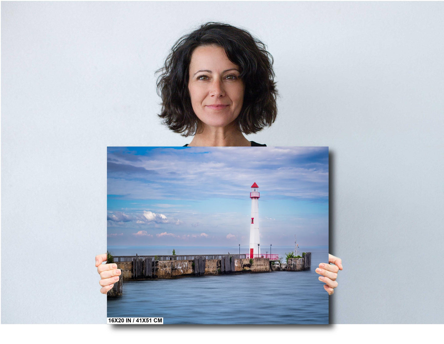 Wawatam Lighthouse Print - St Ignace Michigan Nautical Wall Decor | Modern Art