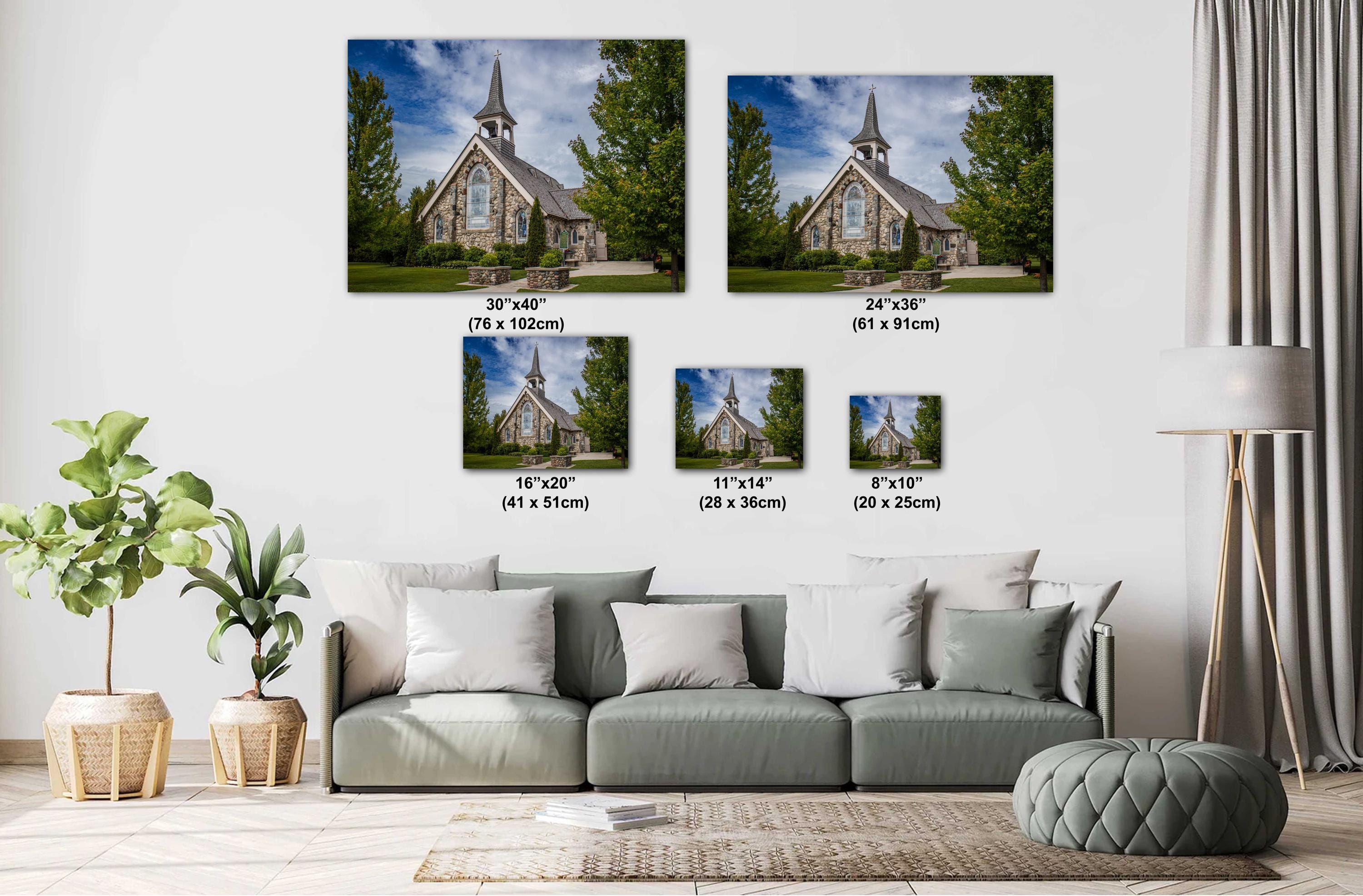 Mackinac Island Stone Church: Michigan Historic Photography Wall Art