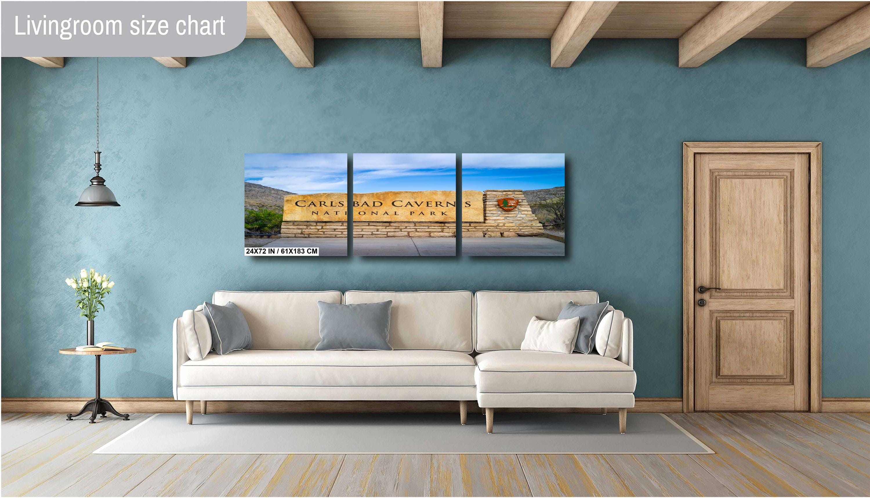 Carlsbad Caverns Sign Print: New Mexico National Park Wall Art