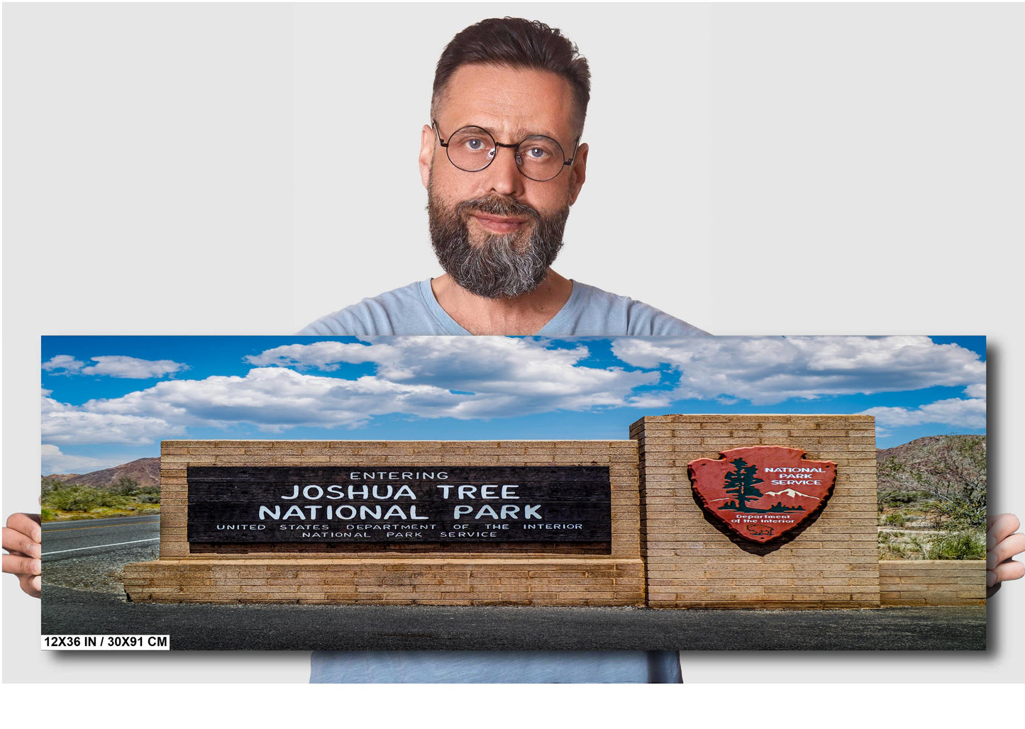 Joshua Tree Entrance Sign - Mojave Desert Wall Art | National Park Photo Print