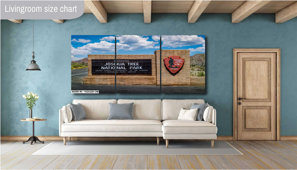 Joshua Tree Entrance Sign - Mojave Desert Wall Art | National Park Photo Print