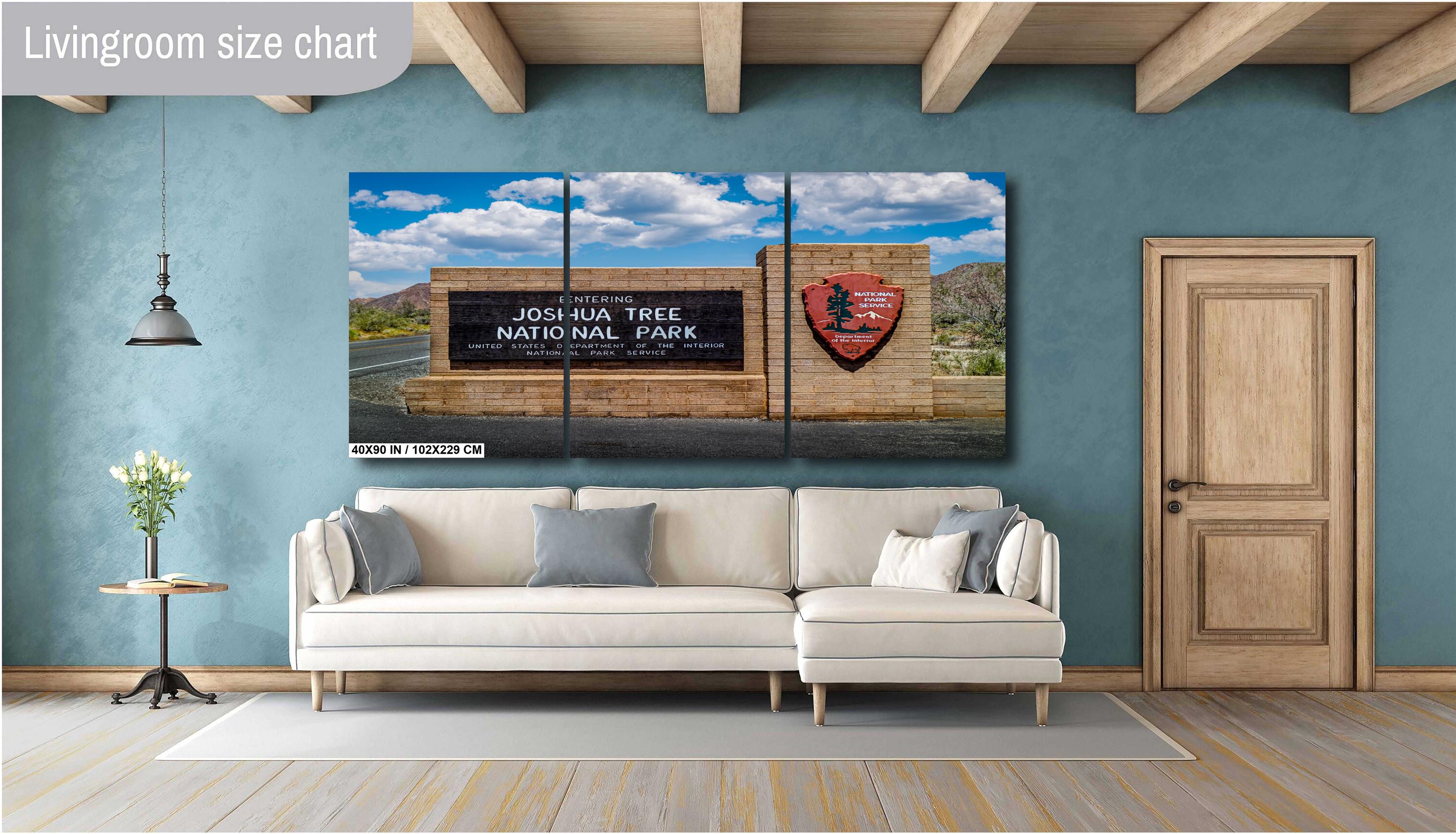 Joshua Tree Entrance Sign - Mojave Desert Wall Art | National Park Photo Print