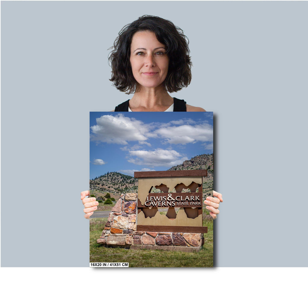 Lewis & Clark Caverns Sign - Montana State Park Wall Art
