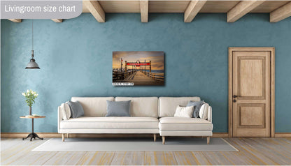 Harbour Town Greetings: Harbour Town Pier Wall Art Print Welcome Hilton Head Island South Carolina Seascape Aluminum/Acrylic/Metal/Canvas